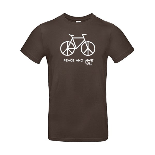 Peace and vélo Blanc B&C - E190 T-shirt