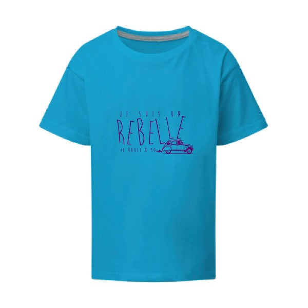 je suis un rebelle Flex Violet SG - Kids T-shirt enfant Turquoise Taille 152 (11-12/2XL)