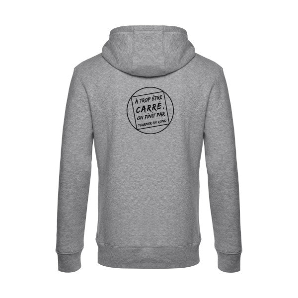 Cercle-vicieux sweat shirt original Heather Grey flex Noir impression Dos