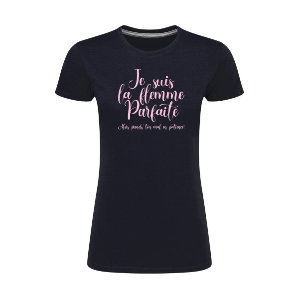 La flemme parfaite | Rose |T shirt original femme|SG