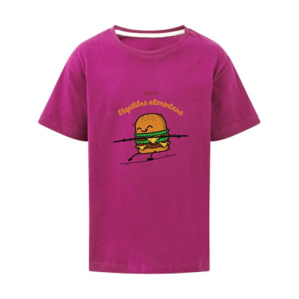 BURGER ADDICT SG - Kids T-shirt enfant Dark Pink Taille 152 (11-12/2XL)