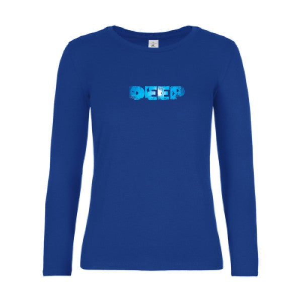 t-shirt lsl femme deep-  Royal Blue flex 