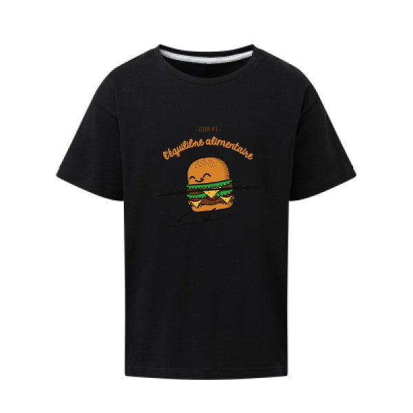 BURGER ADDICT SG - Kids T-shirt enfant Dark Black Taille 152 (11-12/2XL)