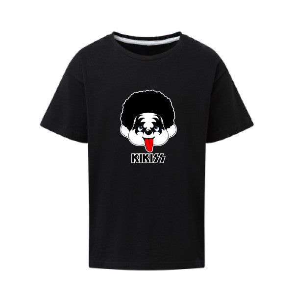 KIKISS SG - Kids T-shirt enfant Dark Black Taille 152 (11-12/2XL)