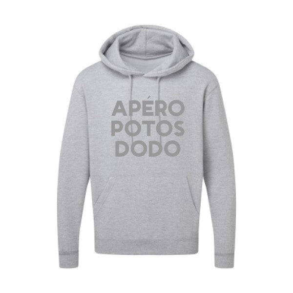 Apéro Potos Dodo  |Sweat  capuche humoristique Gris 