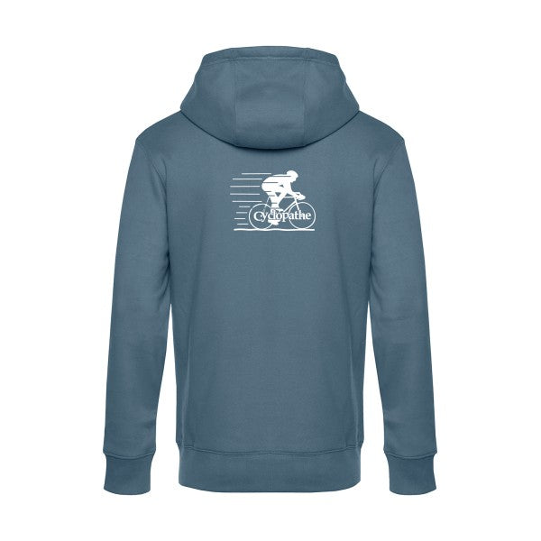 CYCLOPATHE sweat shirt original nordic blue flex Blanc impression Dos
