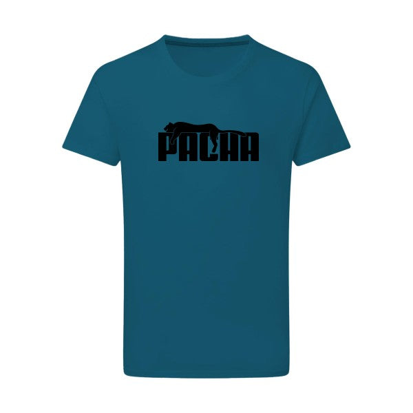 Pacha noir -Flex noir sur T-shirt SG  Petrol  2XL