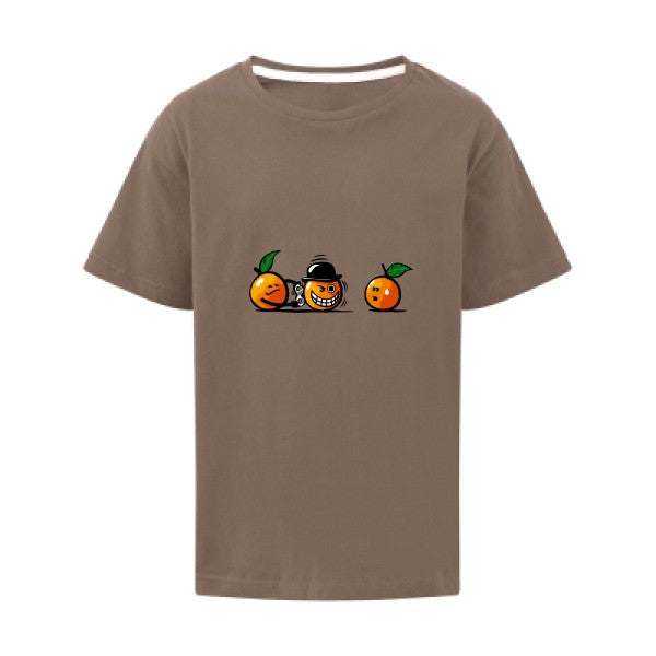 Orange Mécanique SG - Kids T-shirt enfant Deep Taupe Taille 128 (7-8/L)