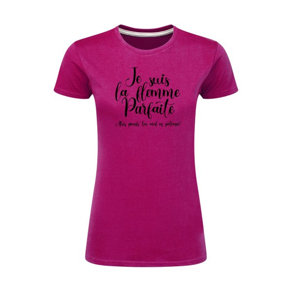 La flemme parfaite | Noir |T shirt original femme|SG