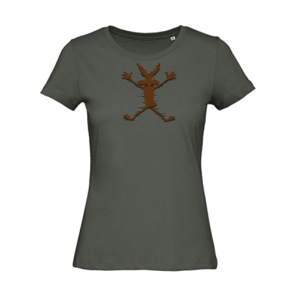 Nouvel-echec- - t-shirt original femme Millennial Khaki
