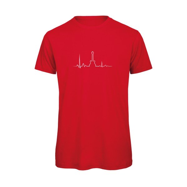 T-shirt humour original I Live Rock N Roll T Shirt couleur Red