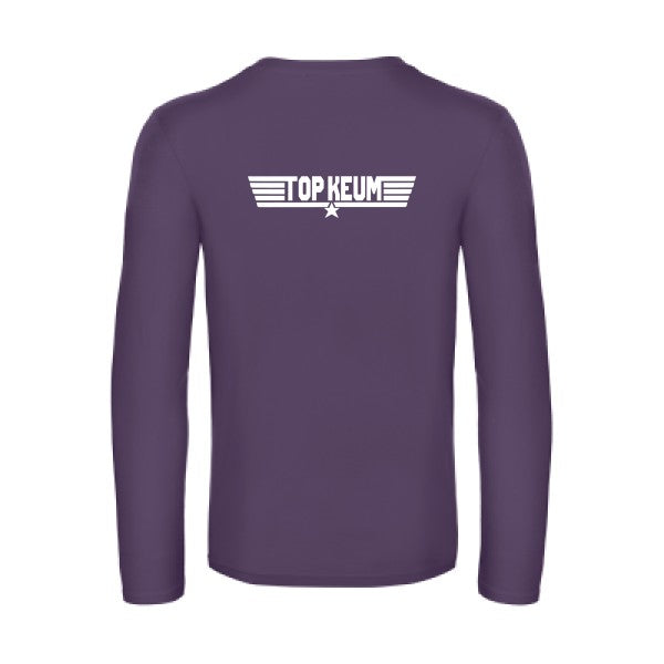 top keum - t shirt- manches- longues- original- humour- Urban Purple impression Dos