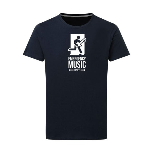 EMERGENCY Blanc -Flex Blanc sur T-shirt SG  Navy  5XL