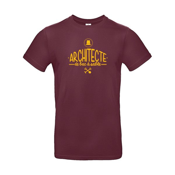 Architecte de bac à sableFlex jaune or- T-shirt E190|Burgundy||2XL