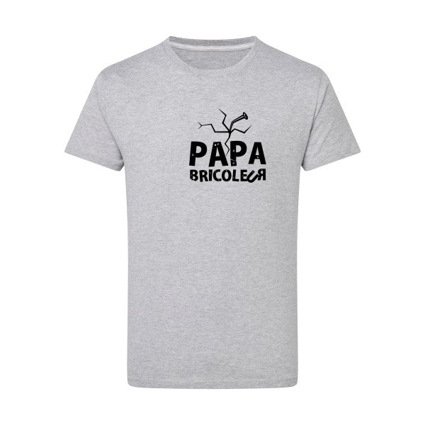 Papa bricoleur - Flex noir Tshirt original Light Oxford  5XL