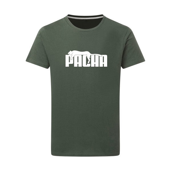 Pacha Blanc -Flex Blanc sur T-shirt SG  Thyme  2XL