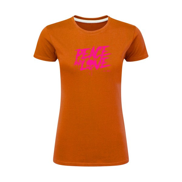 Peace or no peace  |Rose Fluo |T shirt original femme|SG