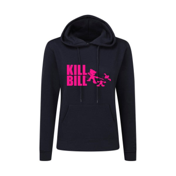 kill bill Rose Fluo |Sweat original à capuche Femme