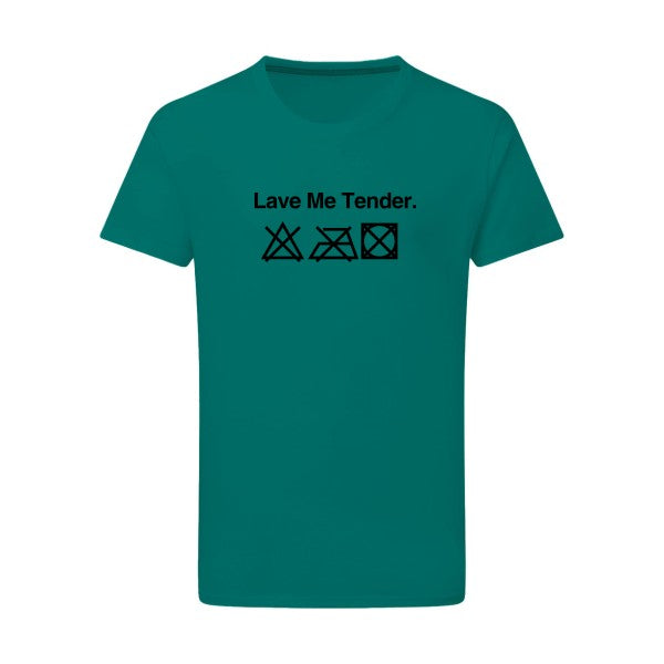 Lave Me True noir -Flex noir sur T-shirt SG  Emerald Green  2XL