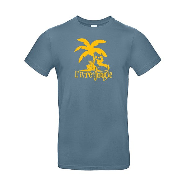 L'ivre de la jungleFlex jaune or - E190 T-shirt|Stone Blue||2XL