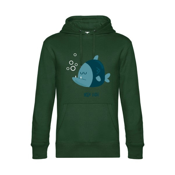 M-en-fish- Sweat à capuche original Bottle Green - RueDuTeeshirt