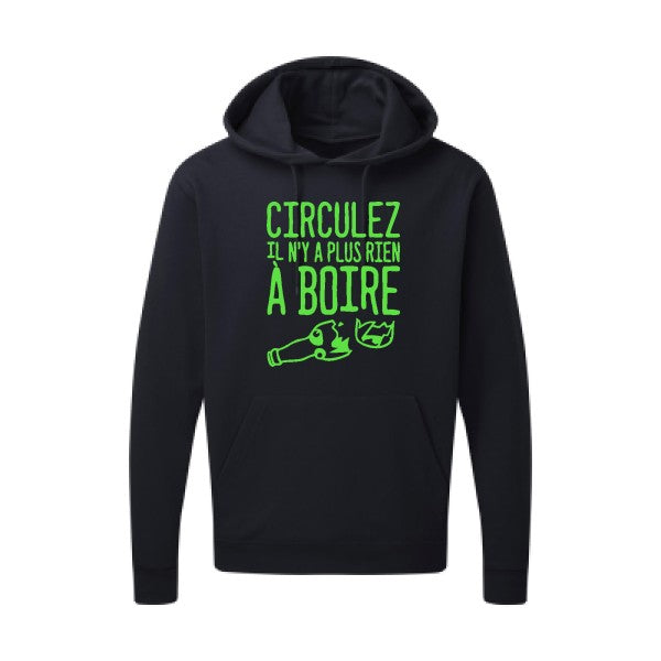 Circulez il n'y a plus rien à boire Vert fluo SG - Hooded Sweatshirt Sweat capuche