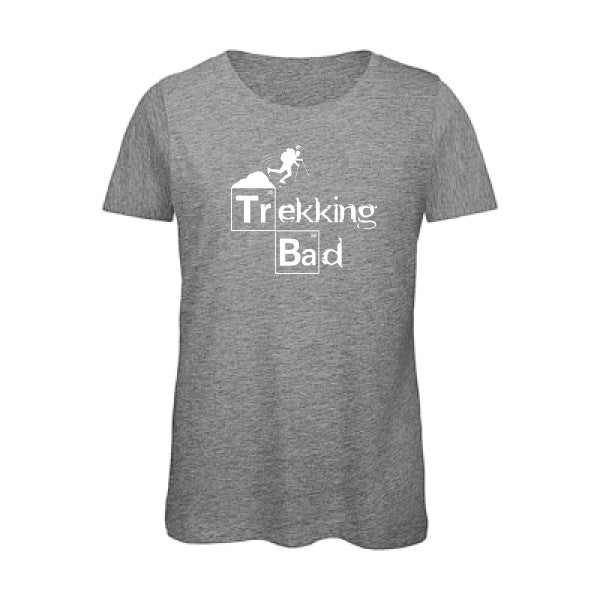 T shirt humour bio femme   femme bio|Trekking bad Blanc 