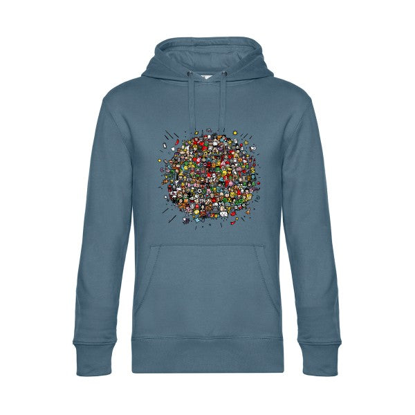 Planete-Pop-Culture- Sweat à capuche original nordic blue - RueDuTeeshirt
