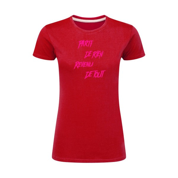 Parti de rien Rose Fluo |T shirt original femme|SG