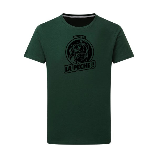 Toujours la pêche ! - Flex noir Tshirt original Bottle Green  2XL