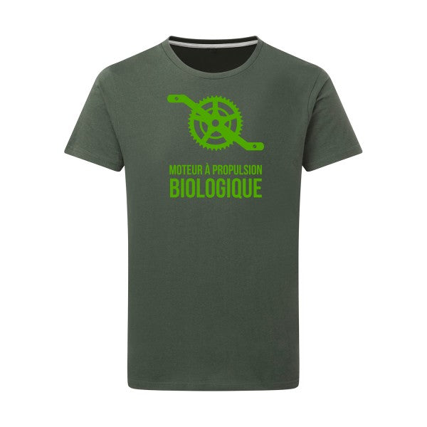 Cyclisme & écologie vert pomme -Flex vert pomme sur T-shirt SG  Thyme  2XL