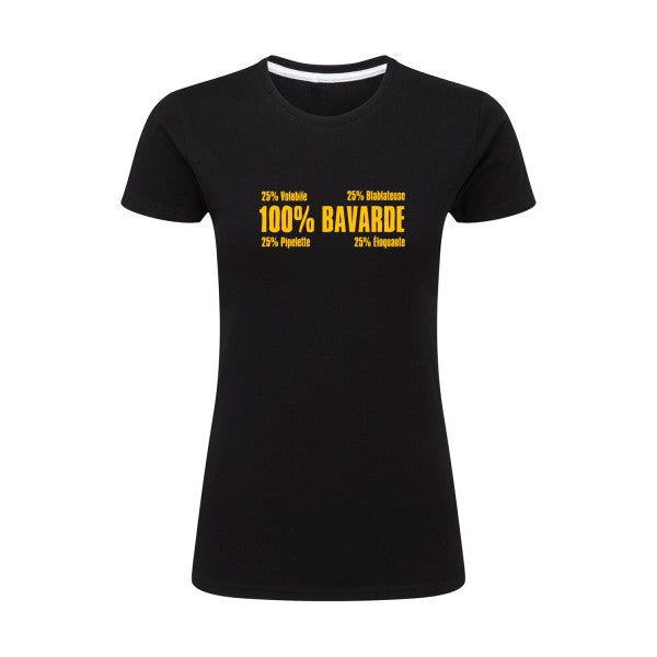 t-shirt Bavarde jaune Or |T shirt original femme|SG