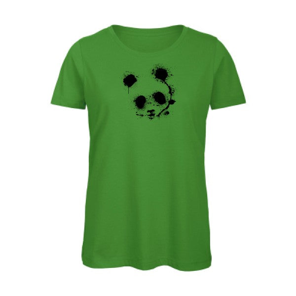 panda- - t-shirt original femme Real Green
