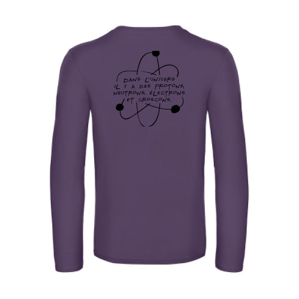 l univers - t shirt- manches- longues- original- humour- Urban Purple impression Dos