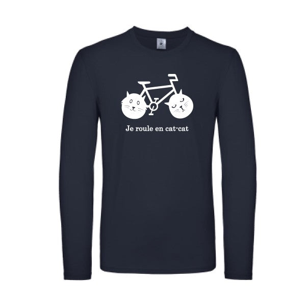 cat-cat bike Blanc B&C - E150 LSL T-shirt manches longues léger