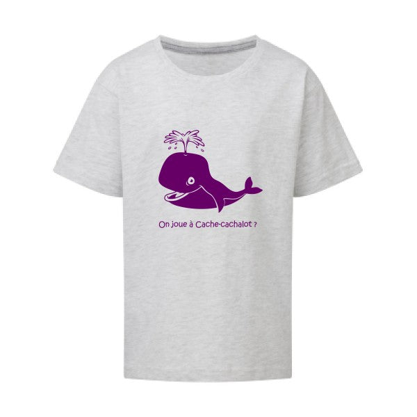 Cache-cachalot Flex Violet SG - Kids T-shirt enfant Ash Grey Taille 152 (11-12/2XL)