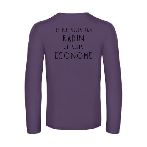 picsou - t shirt- manches- longues- original- humour- Urban Purple impression Dos