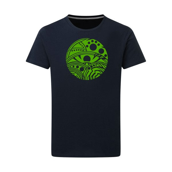 Eye vert pomme -Flex vert pomme sur T-shirt SG  Navy  5XL