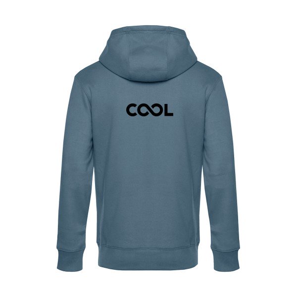 Infiniment-cool sweat shirt original nordic blue flex Noir impression Dos