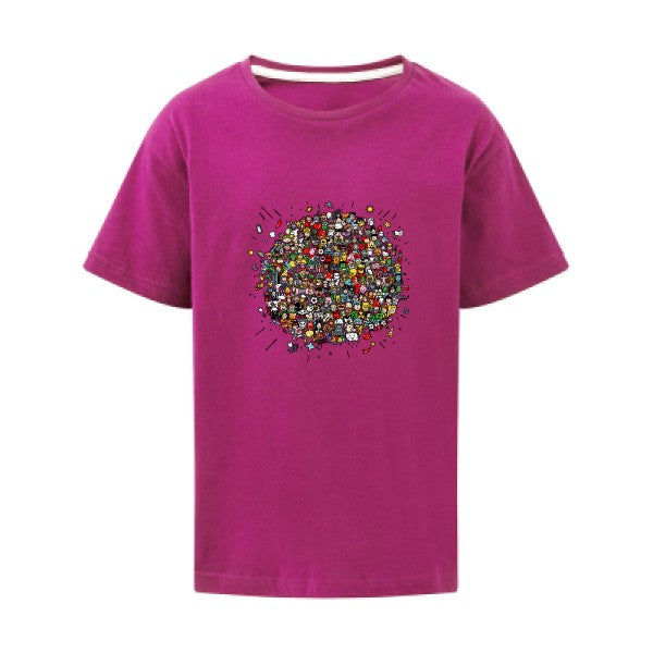 Planète Pop Culture SG - Kids T-shirt enfant Dark Pink Taille 152 (11-12/2XL)