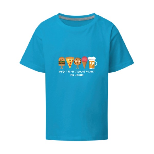 5 fruits et légumes SG - Kids T-shirt enfant Turquoise Taille 152 (11-12/2XL)