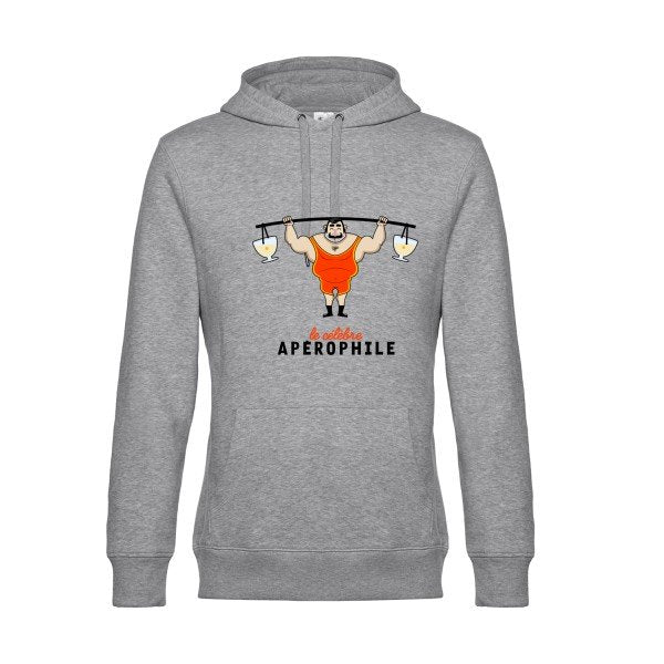 APEROPHILE- Sweat à capuche original Heather Grey - RueDuTeeshirt