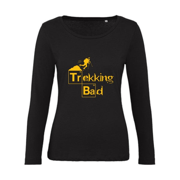 Trekking bad jaune Or |   T shirt manches longues femme|100% bio