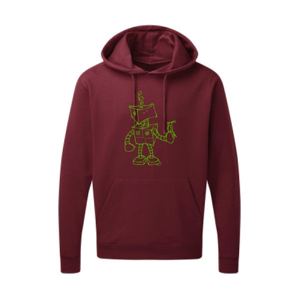 Robot & Bird Vert pomme SG - Hooded Sweatshirt Sweat capuche