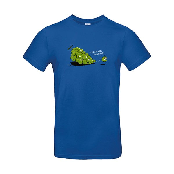 T-shirt humour original Lachez Moi La Grappe T Shirt couleur Royal Blue