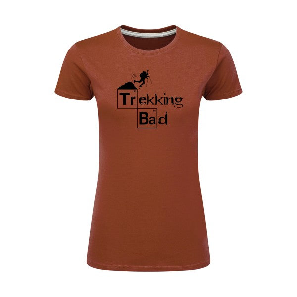 Trekking bad | Noir |T shirt original femme|SG