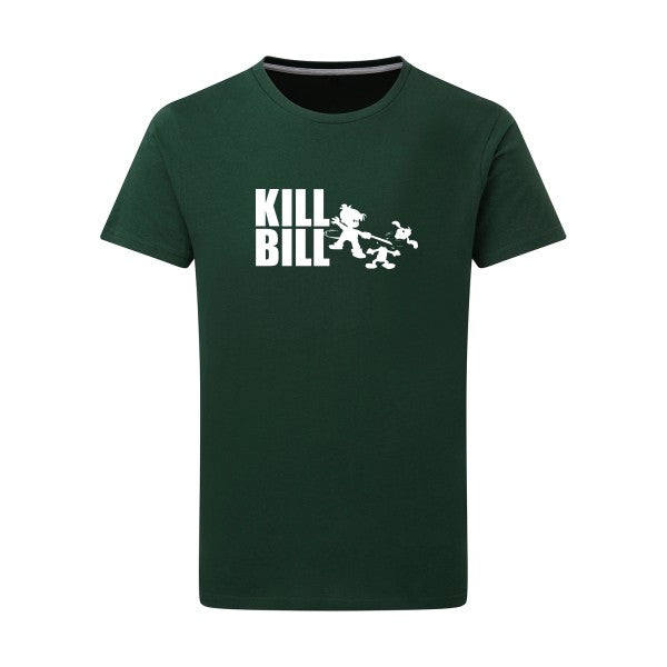 kill bill Blanc -Flex Blanc sur T-shirt SG  Bottle Green  2XL