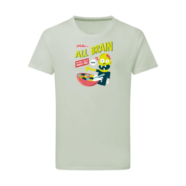 T-shirt homme All brain - T-shirt rigolo pour les cerveaux en ébullition Pastel Macchiato 2XL