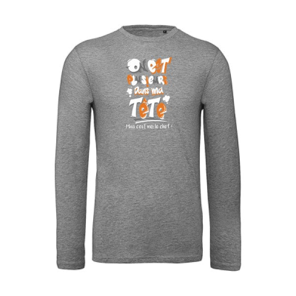 C'est moi le chef ! | T-shirt original LSL Sport Grey 2XL