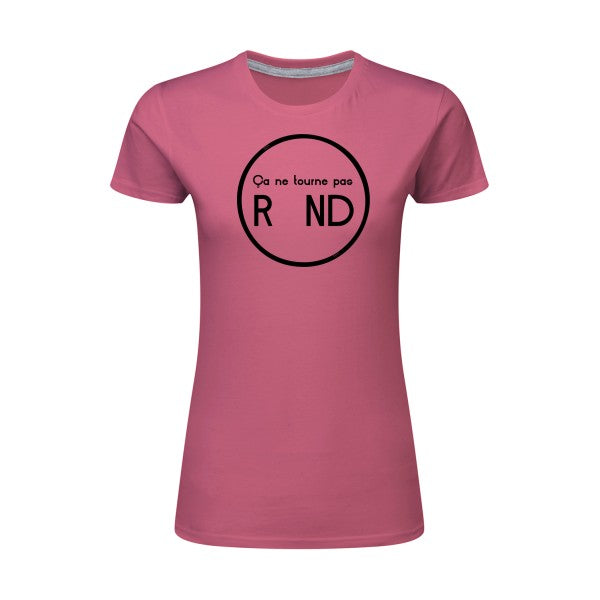 ça ne tourne pas rond !| Noir |T shirt original femme|SG